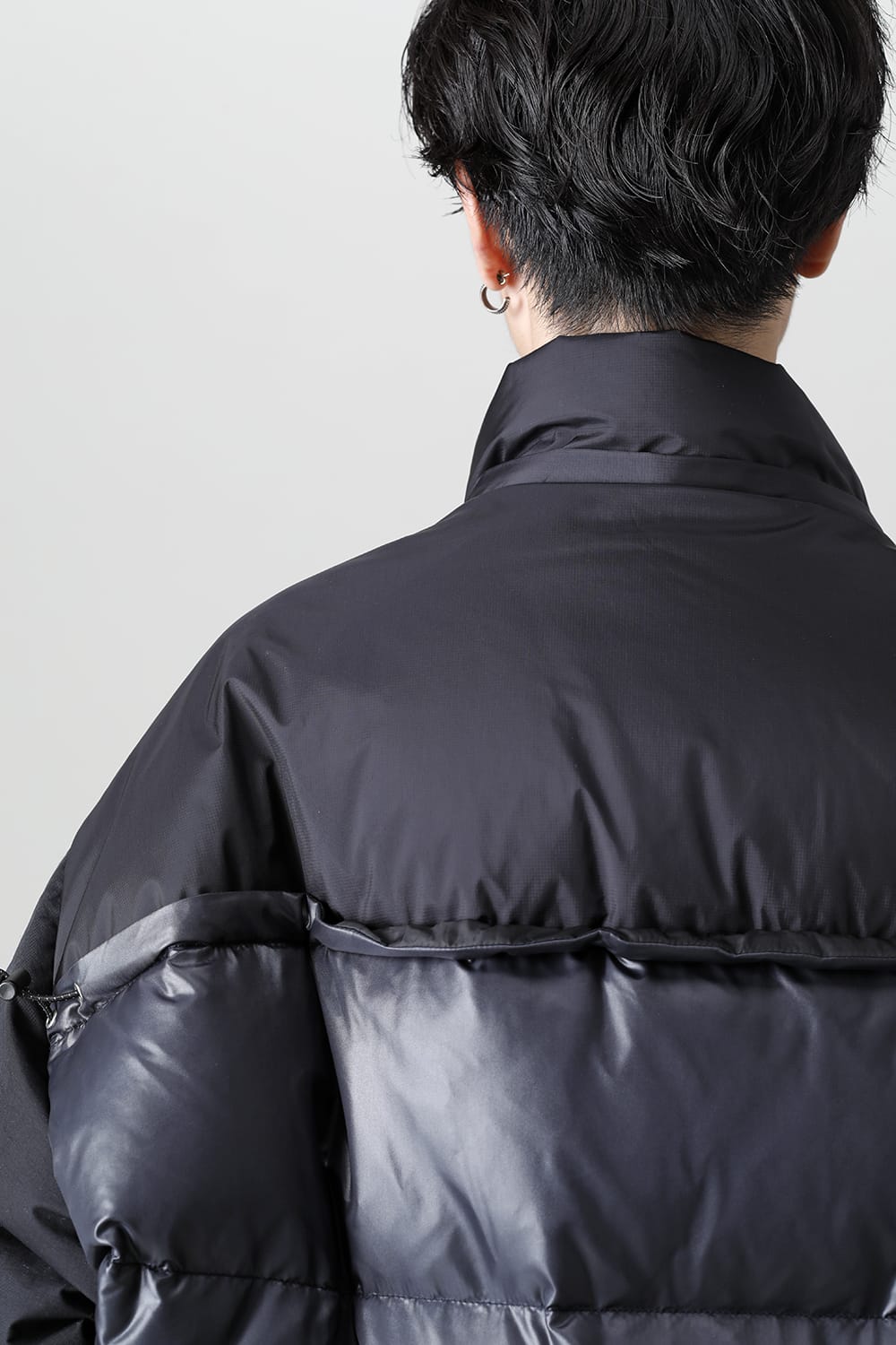 Bottom Layered Down Blouson Black