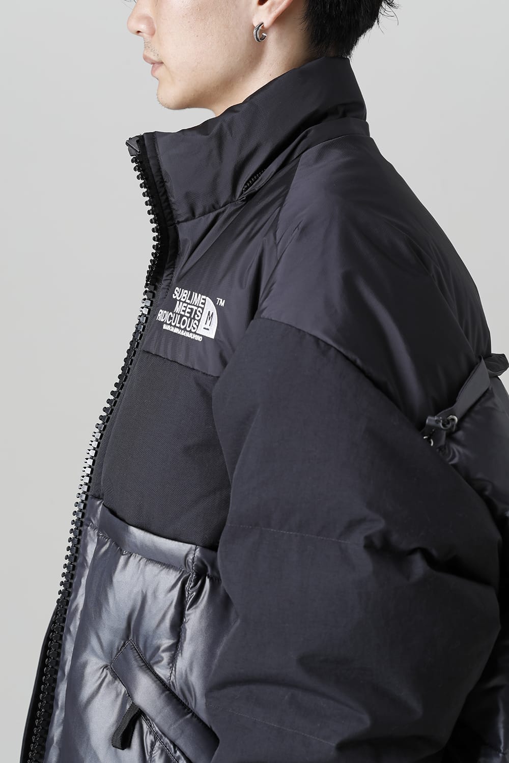 Bottom Layered Down Blouson Black