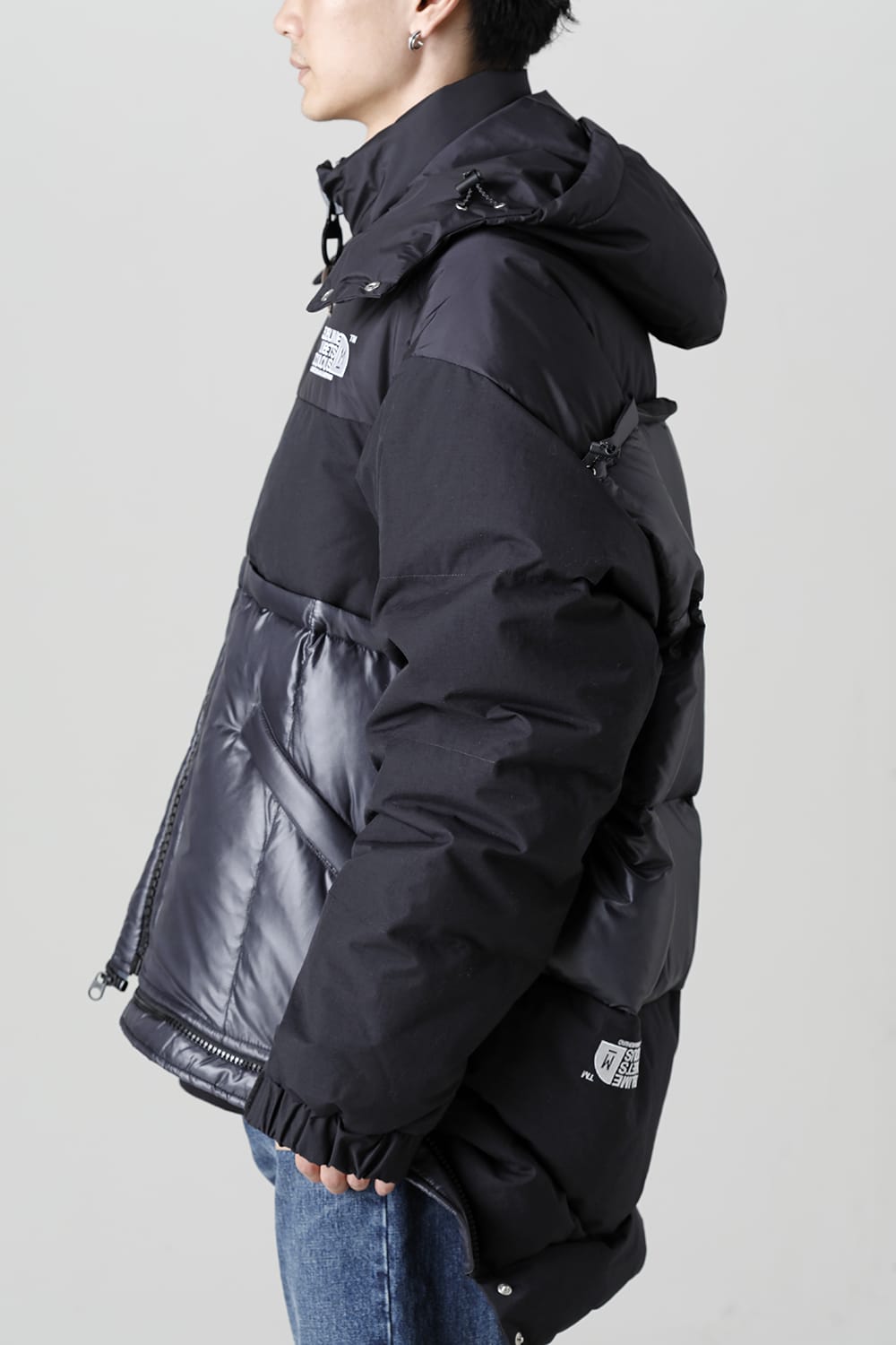 Bottom Layered Down Blouson Black