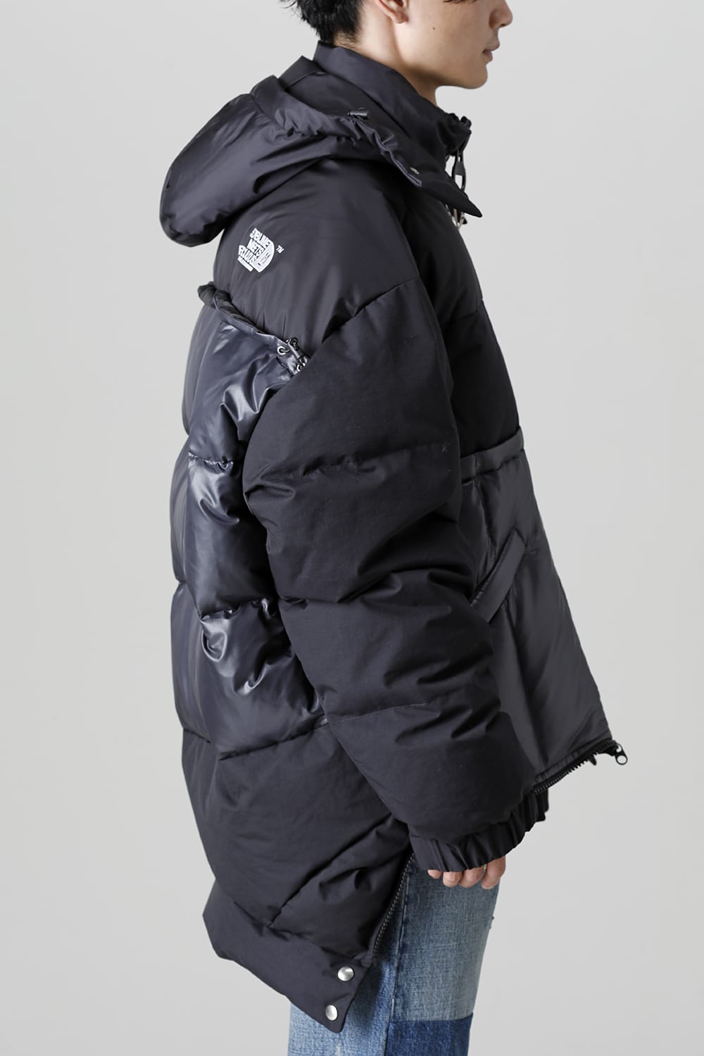 Bottom Layered Down Blouson Black