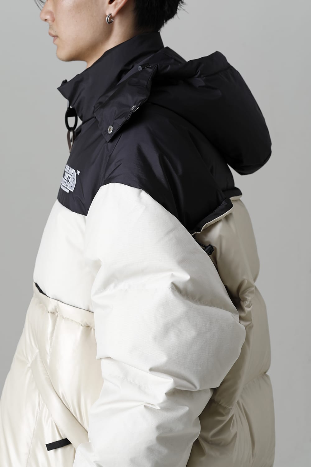 Bottom Layered Down Blouson White