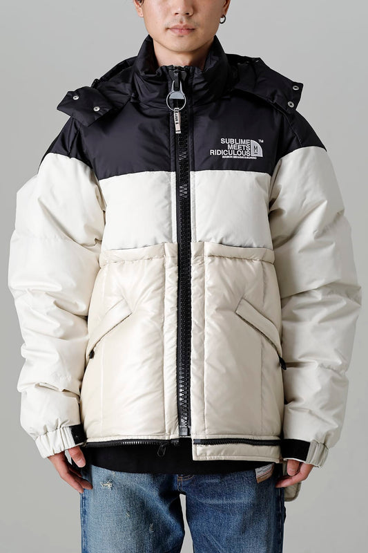 Bottom Layered Down Blouson White