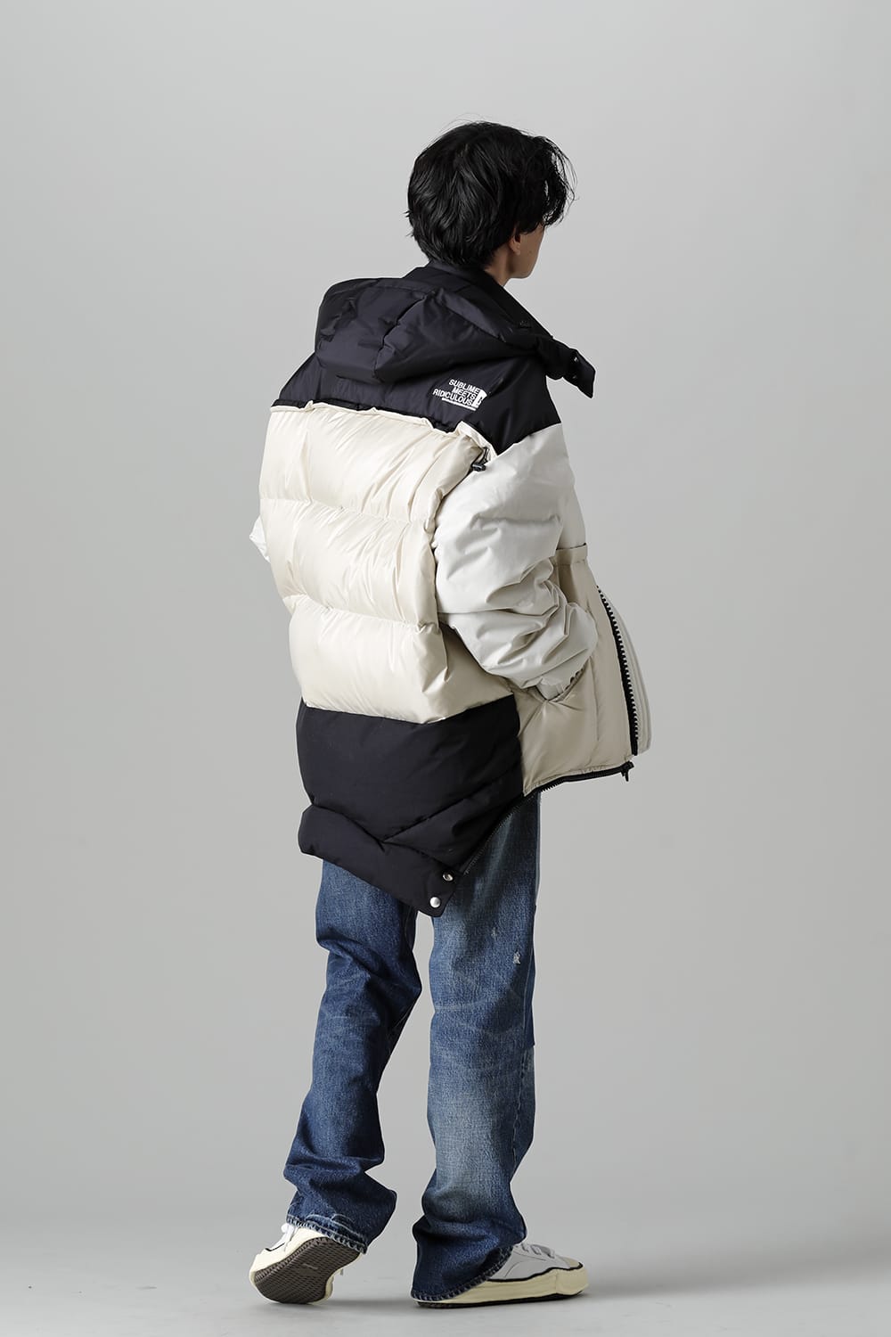 Bottom Layered Down Blouson White