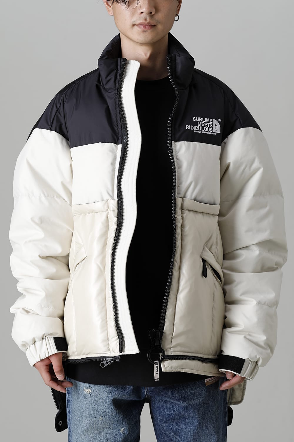 Bottom Layered Down Blouson White