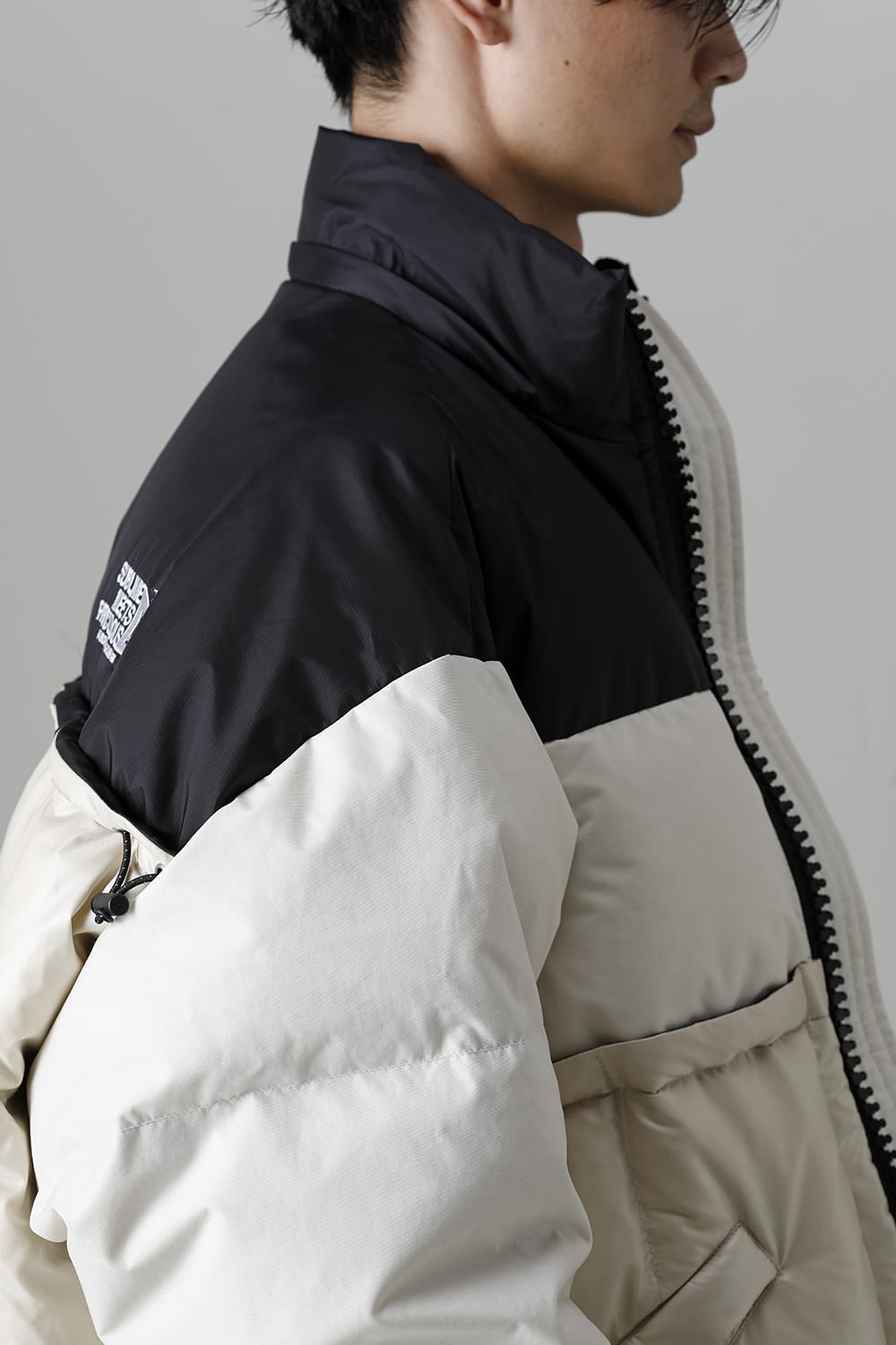 Bottom Layered Down Blouson White