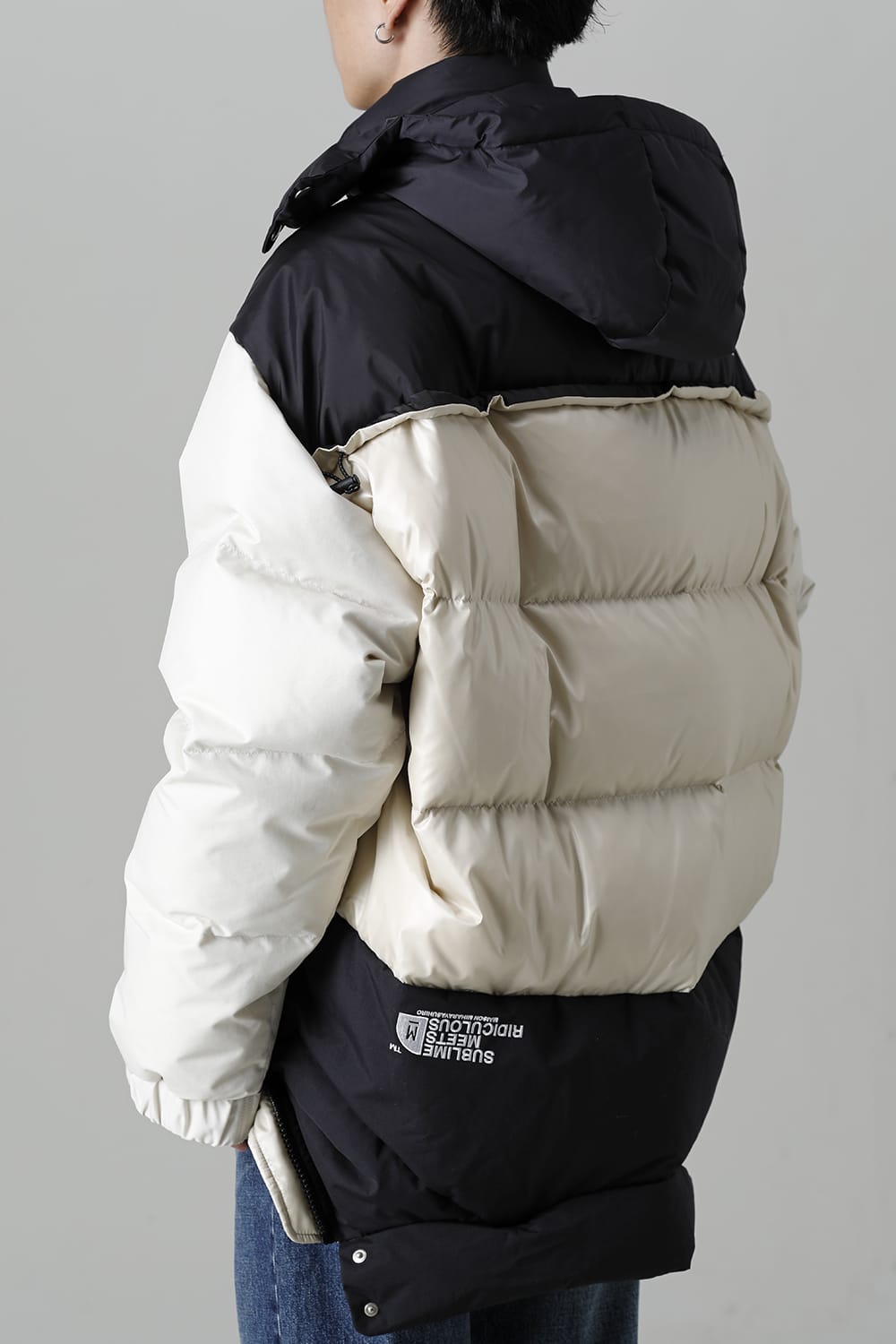 Bottom Layered Down Blouson White