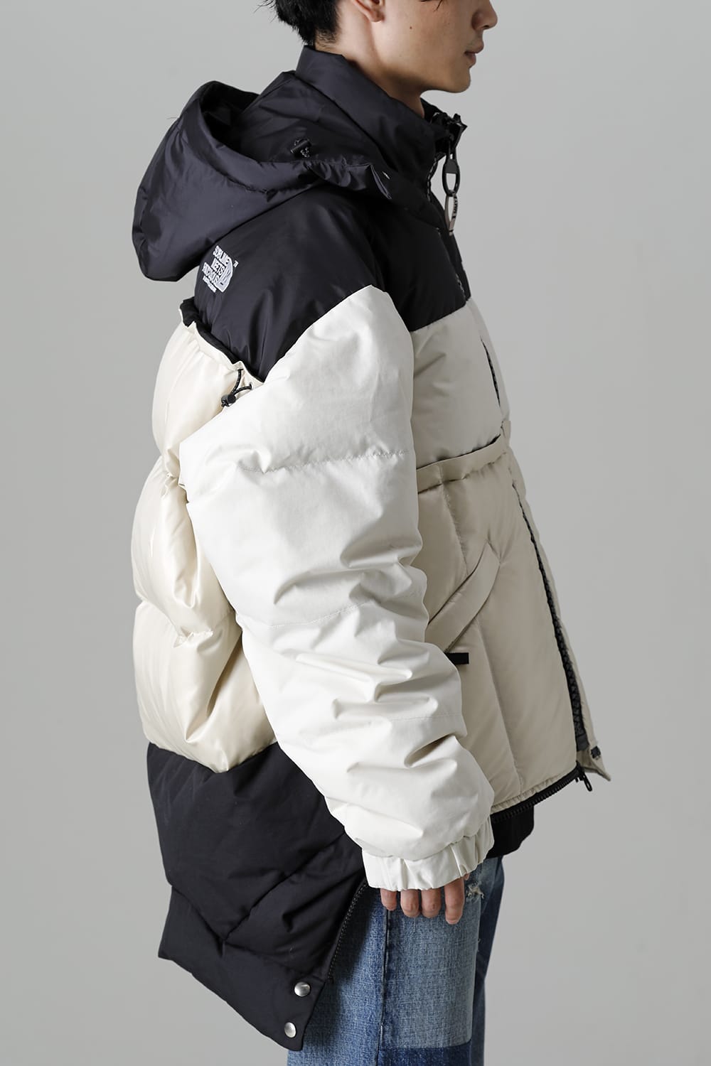 Bottom Layered Down Blouson White