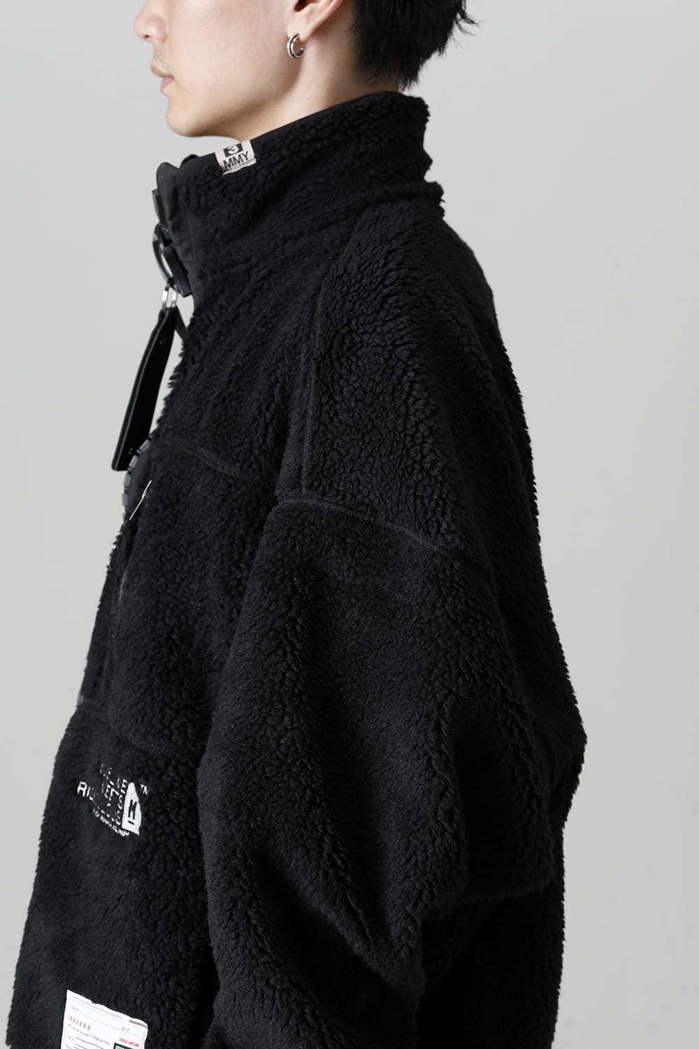 Wide Back Boa Blouson Black