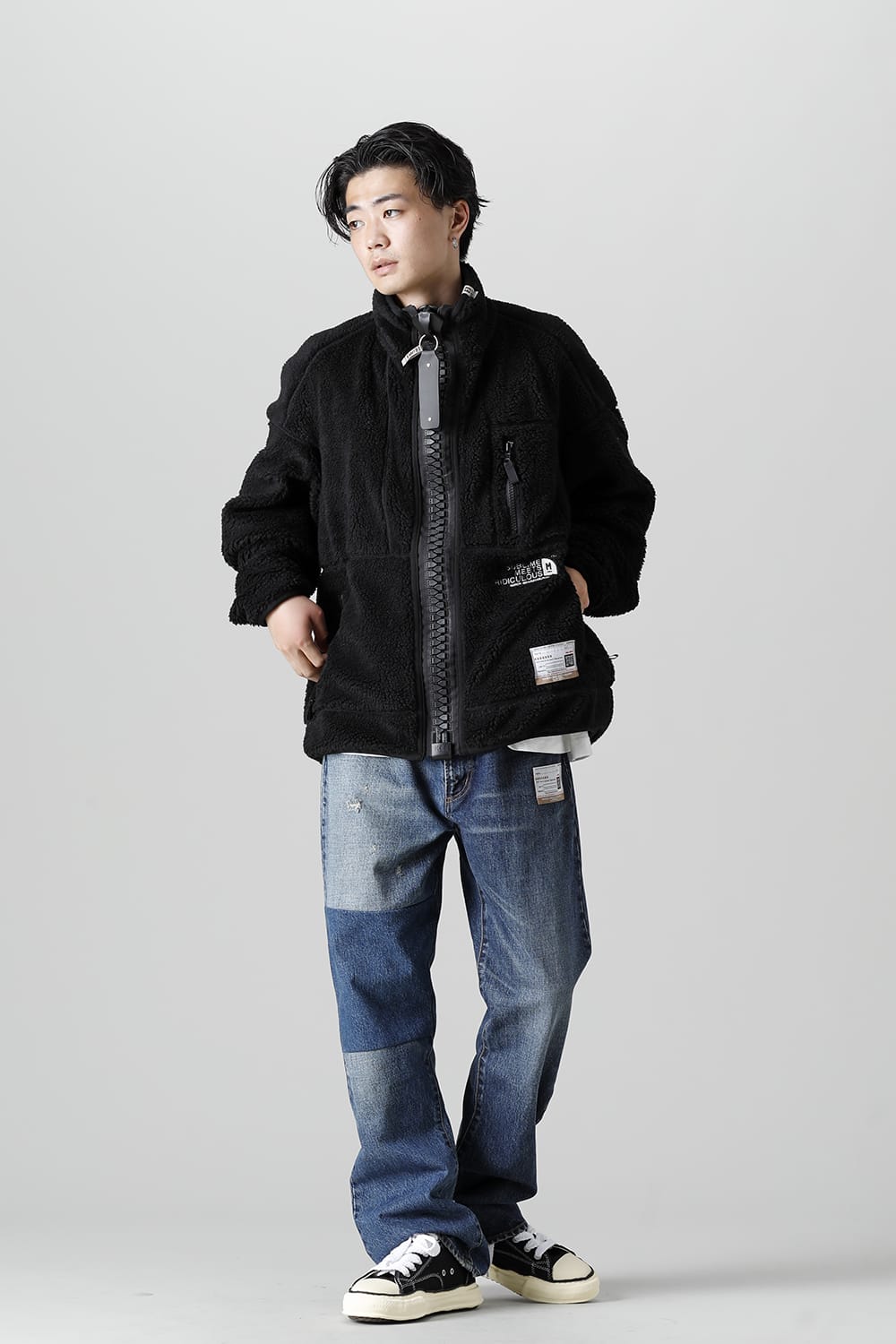 Wide Back Boa Blouson Black