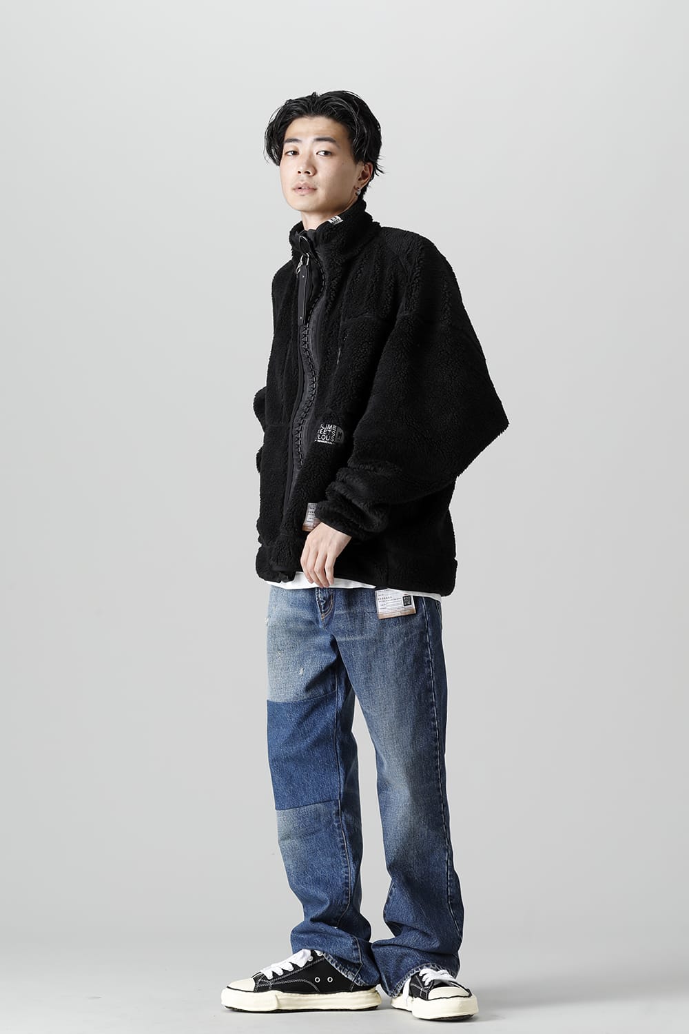 Wide Back Boa Blouson Black