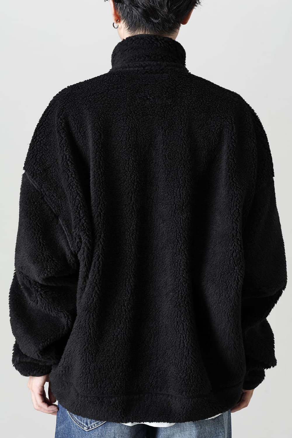 Wide Back Boa Blouson Black