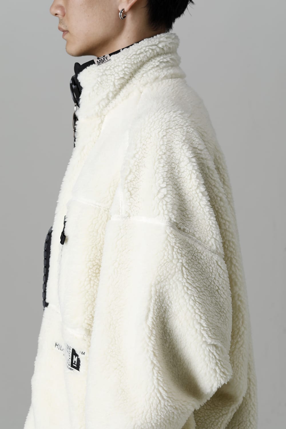 Wide Back Boa Blouson White