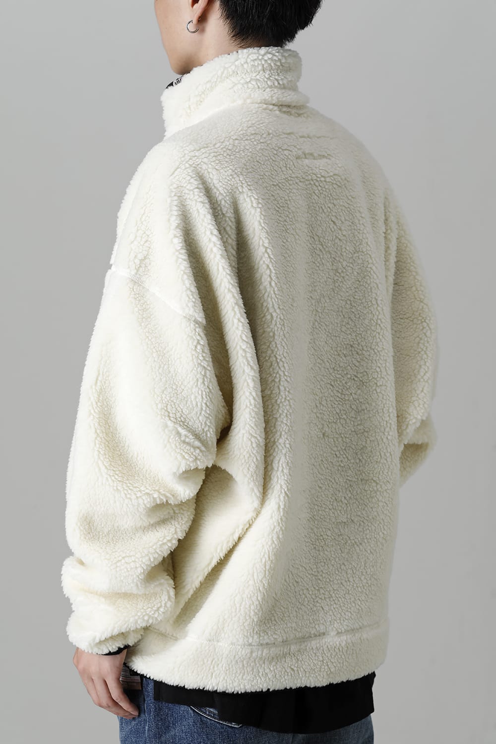 Wide Back Boa Blouson White