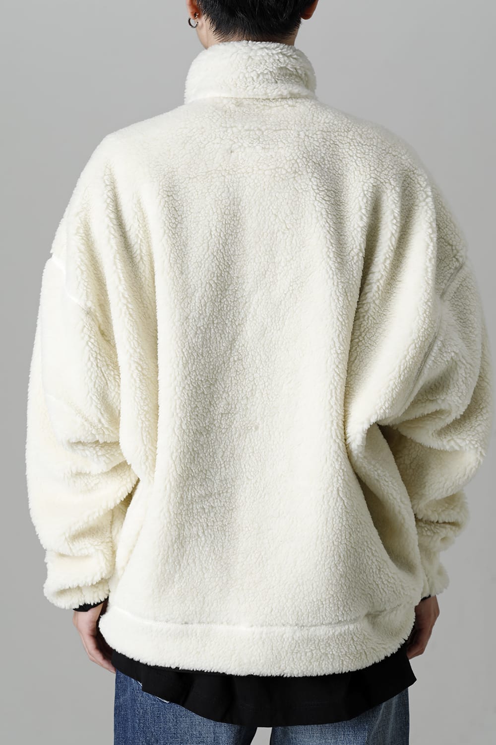 Wide Back Boa Blouson White