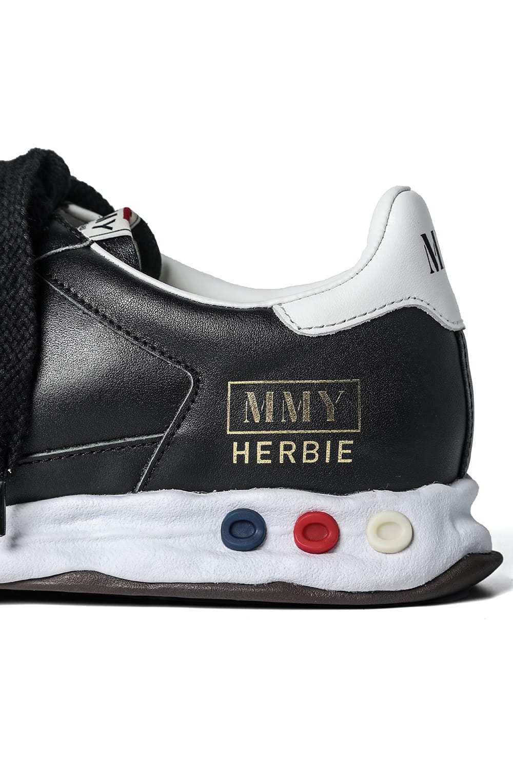 -HERBIE LOW- Leather Low-Top Sneakers  Black