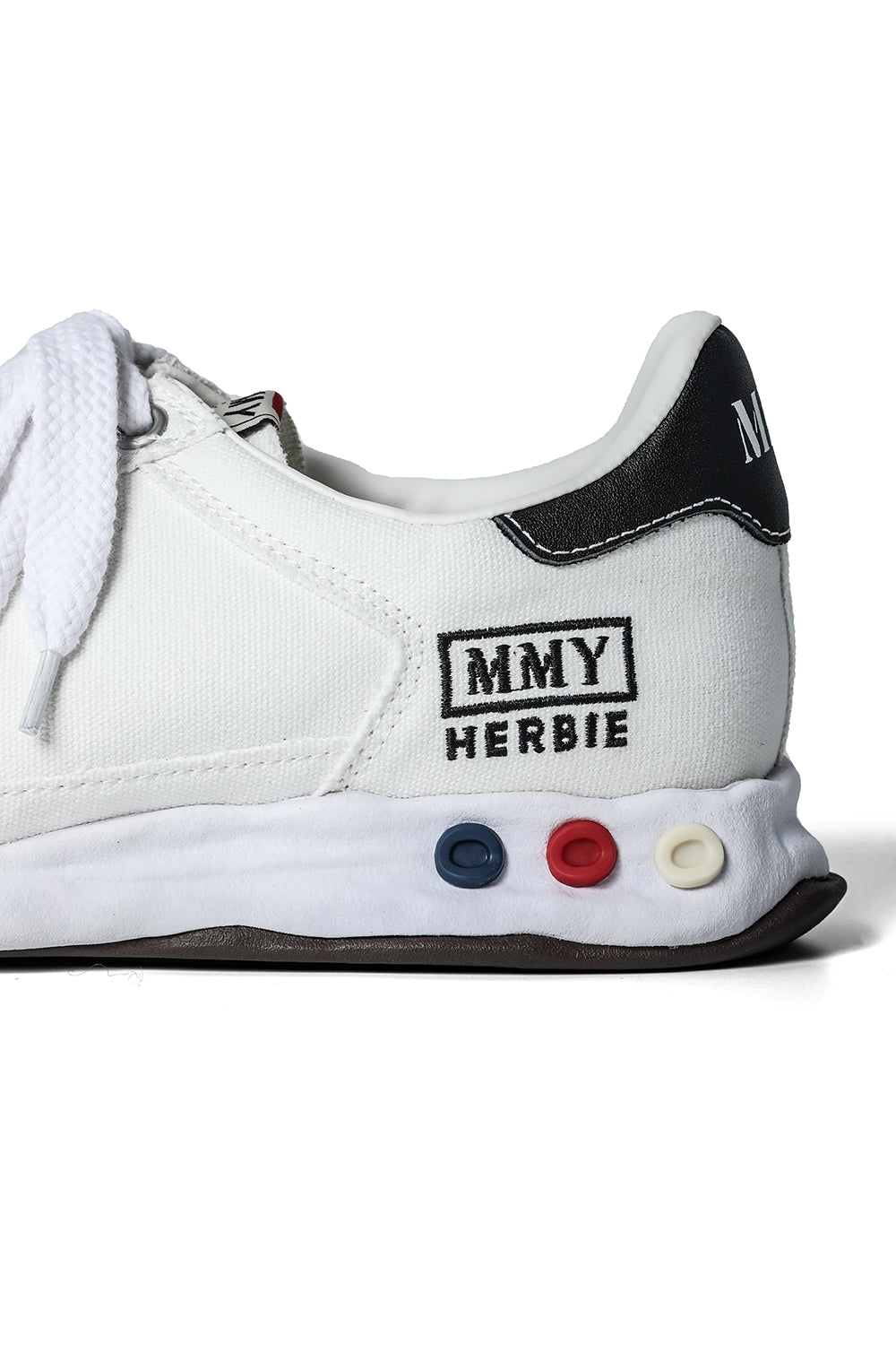 HERBIE Canvas Low-Cut Sneakers  White