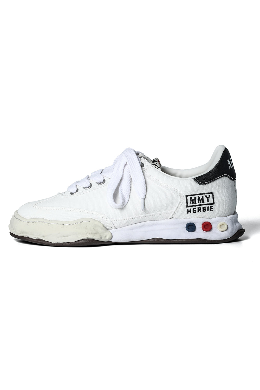 HERBIE Canvas Low-Cut Sneakers  White