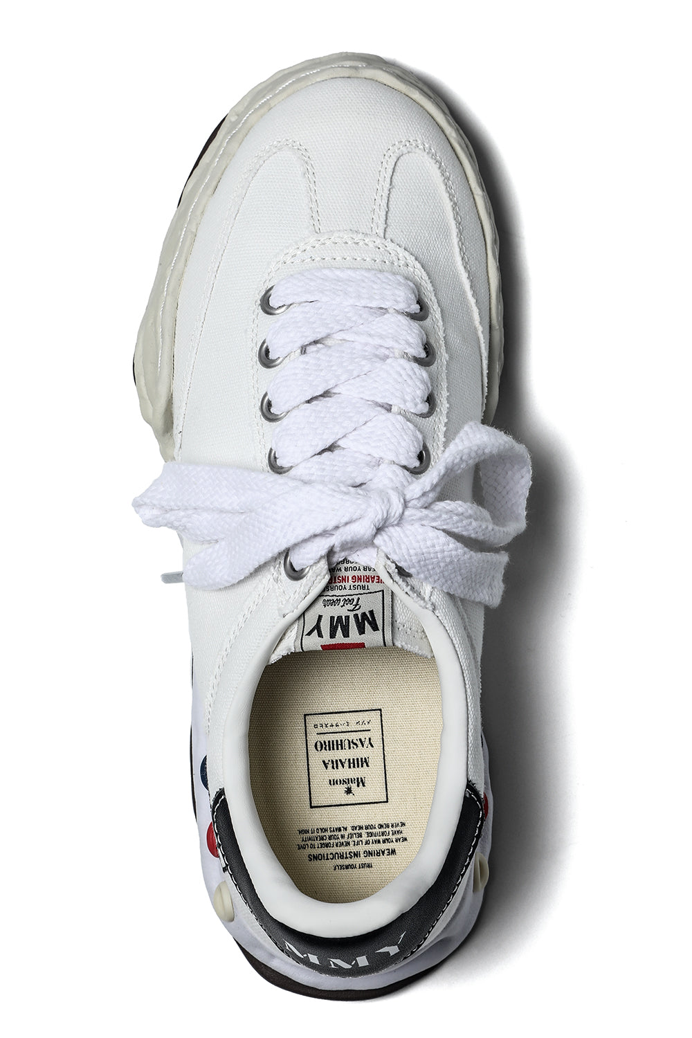 HERBIE Canvas Low-Cut Sneakers  White