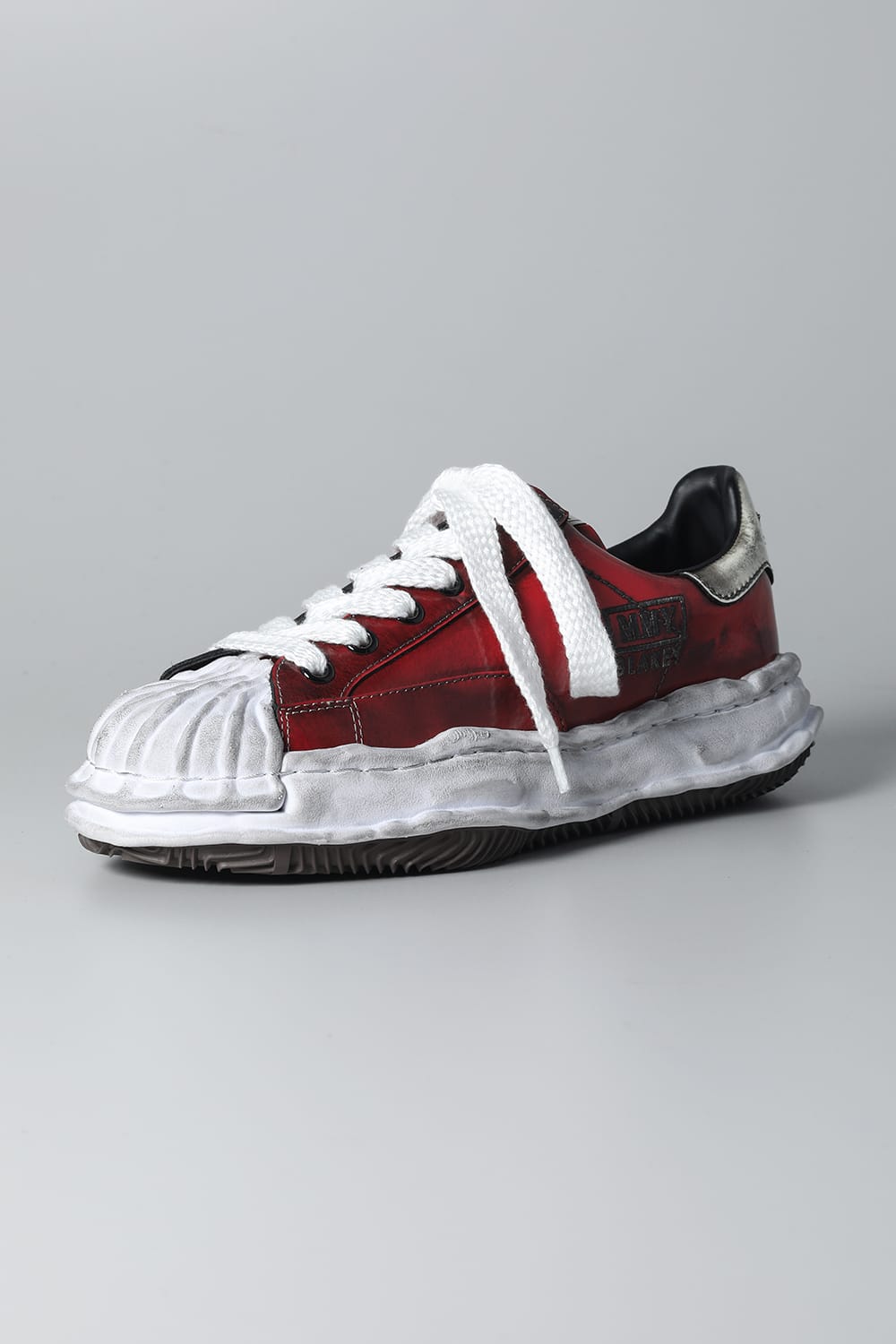 -BLAKEY Low- Brushed patent leather Low-top sneakers  Red