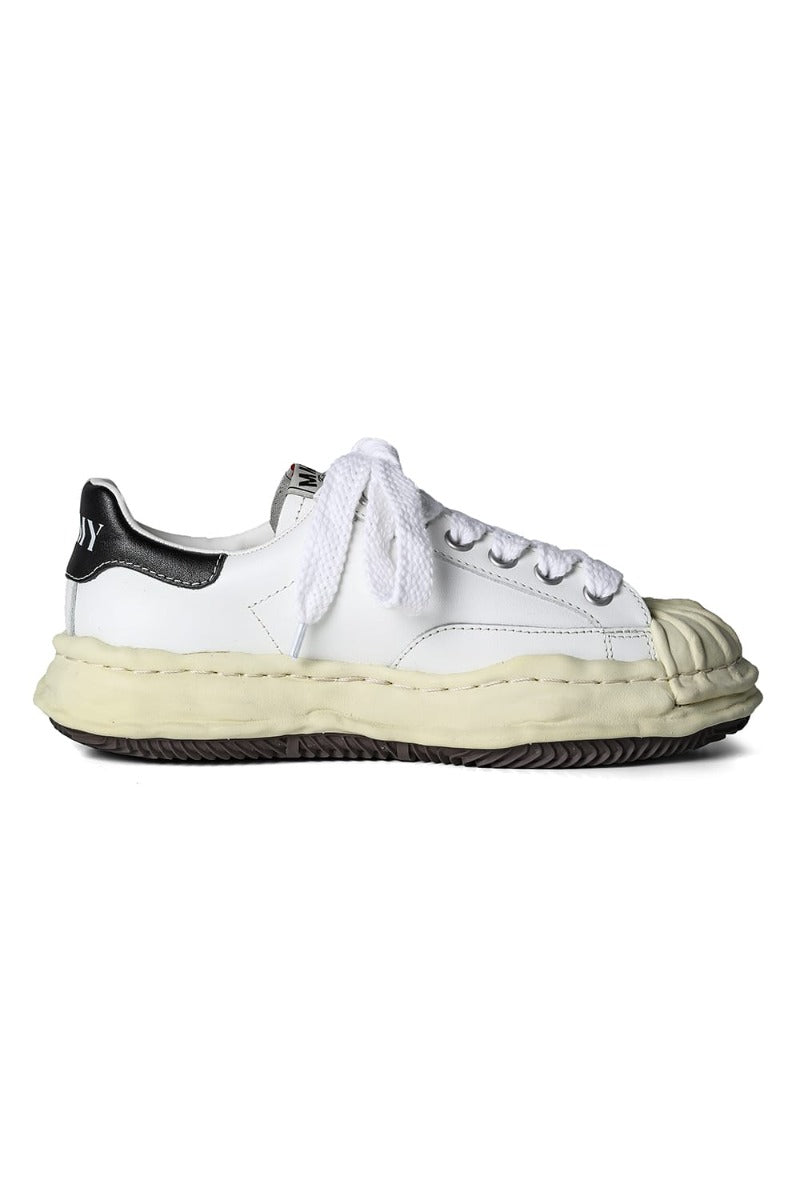 BLAKEY Leather Low-Top sneakers Vintage like Sole White