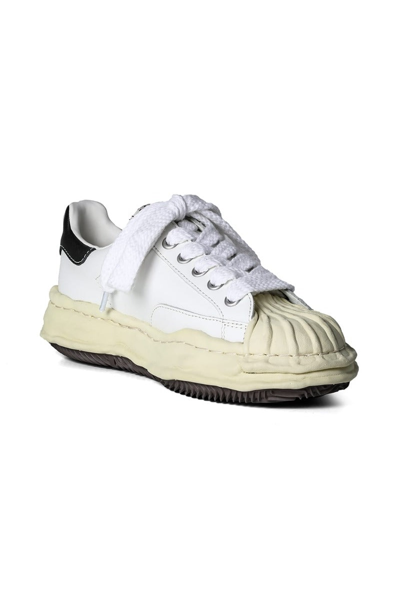 BLAKEY Leather Low-Top sneakers Vintage like Sole White