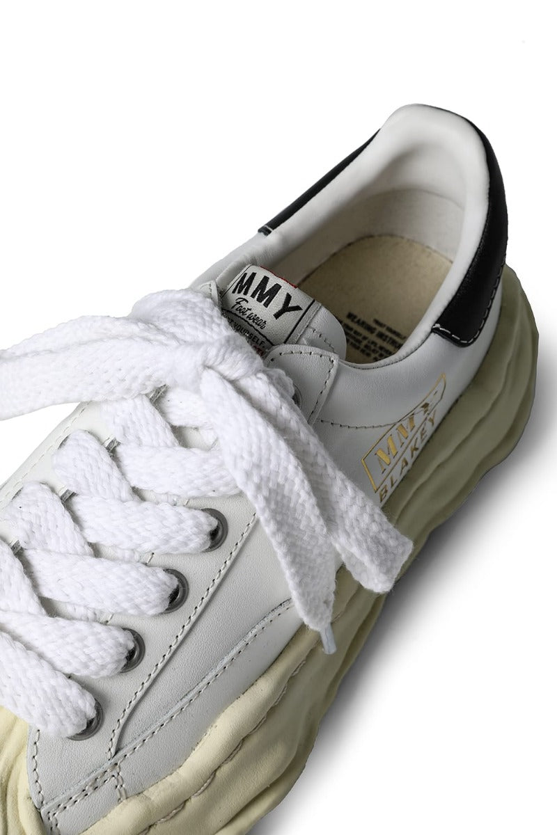 BLAKEY Leather Low-Top sneakers Vintage like Sole White