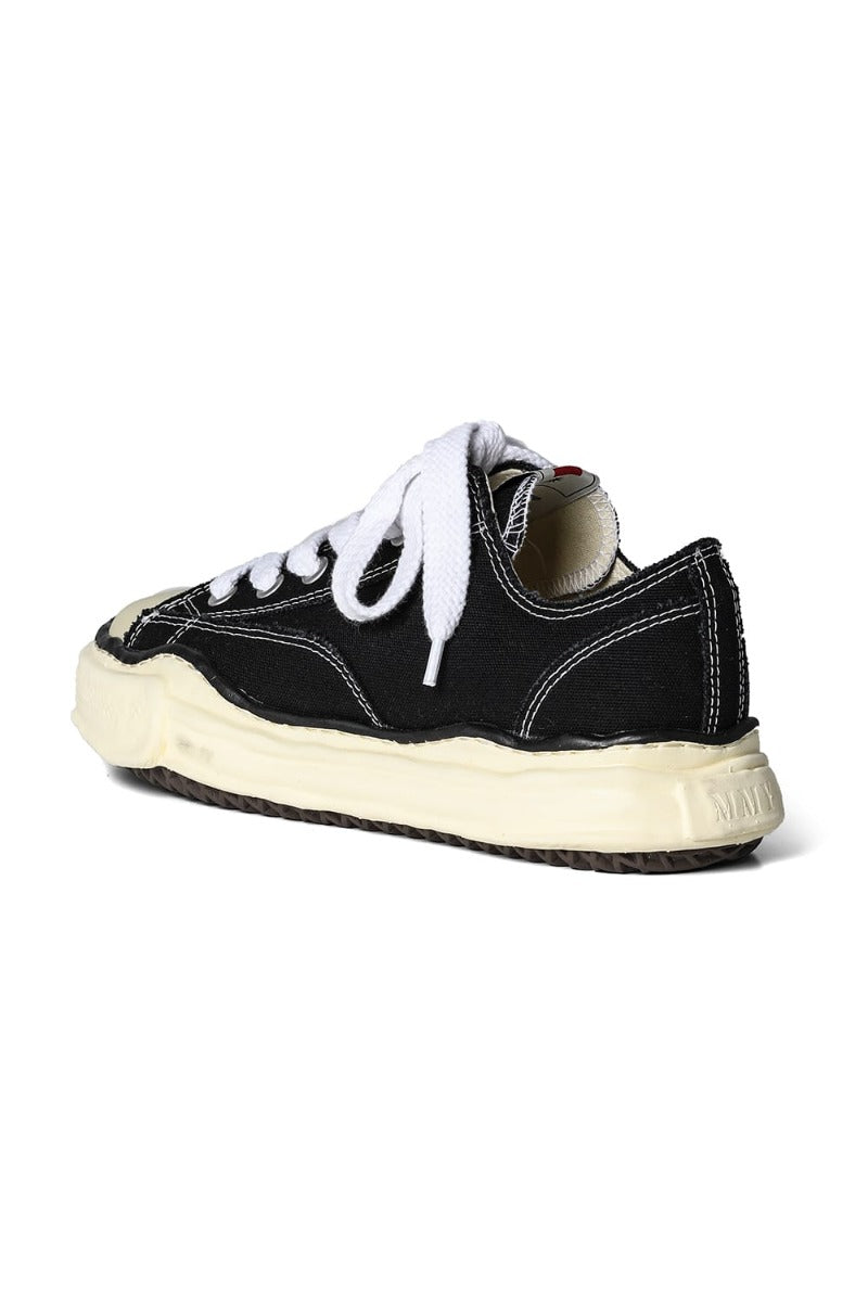PETERSON canvas Low-cut sneakers  Vintage like sole Black