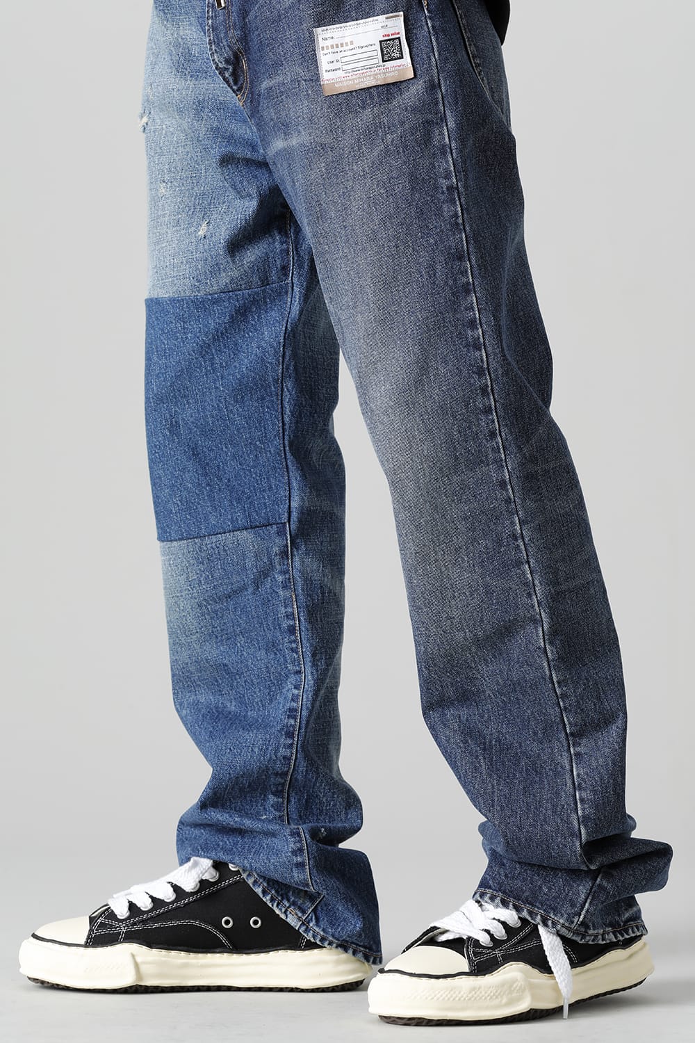 PETERSON canvas Low-cut sneakers  Vintage like sole Black