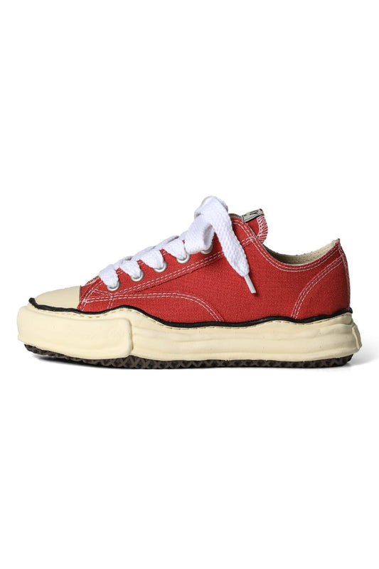 PETERSON canvas Low-cut sneakers  Vintage like sole Orange