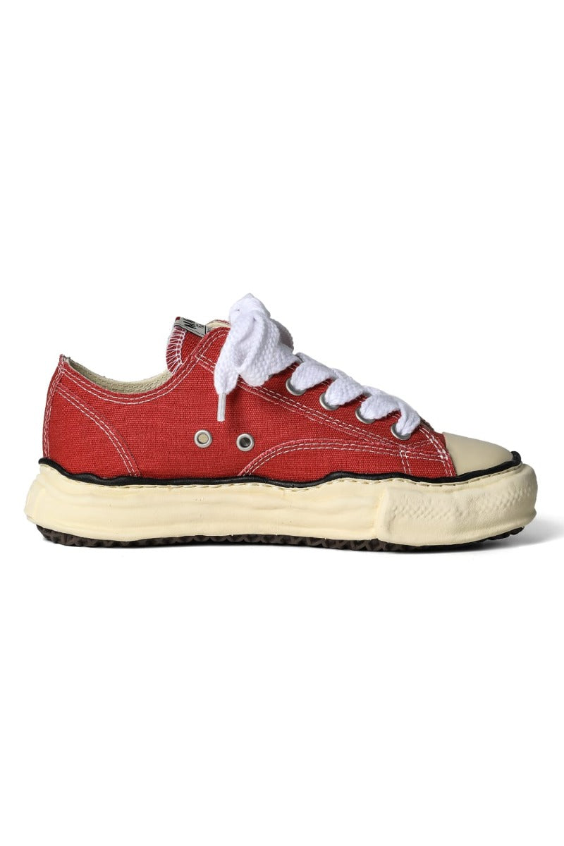 PETERSON canvas Low-cut sneakers  Vintage like sole Orange