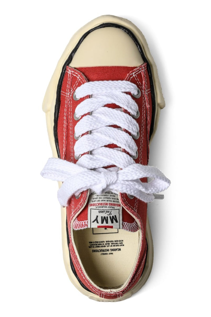 PETERSON canvas Low-cut sneakers  Vintage like sole Orange