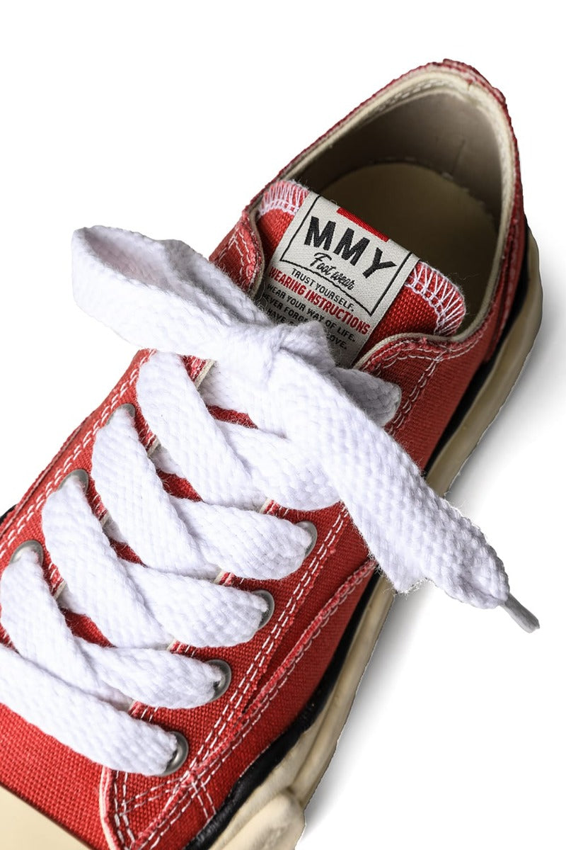 PETERSON canvas Low-cut sneakers  Vintage like sole Orange