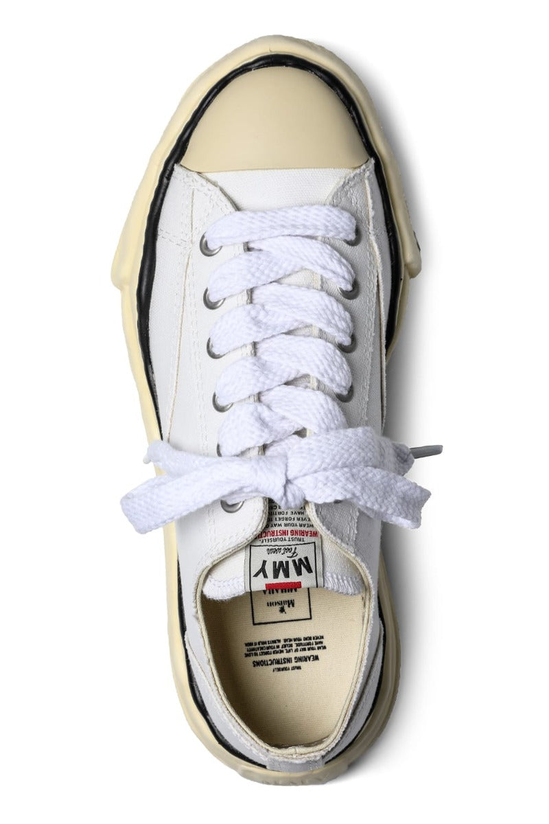 PETERSON canvas Low-cut sneakers Vintage like sole  White