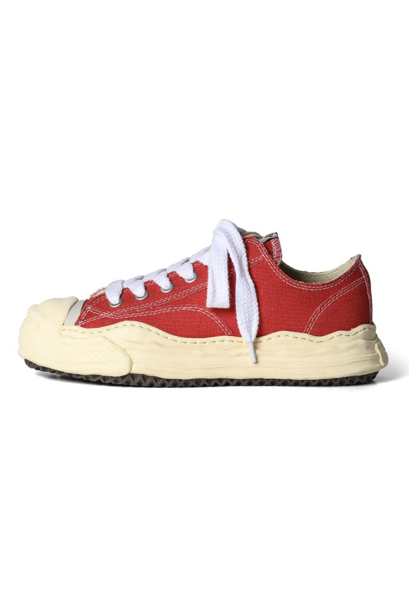HANK- Original sole sneaker LOW Cut canvas Vintage like Sole Orange