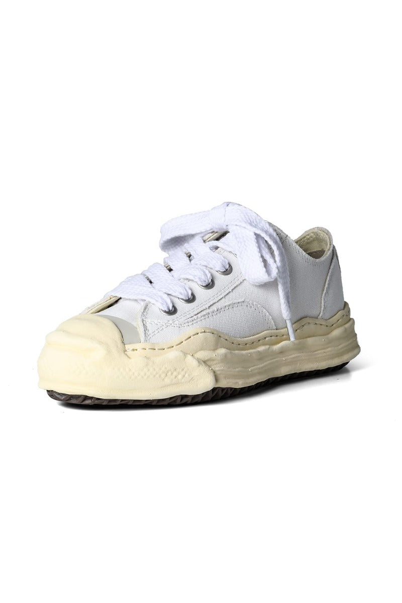 HANK- Original sole sneaker LOW Cut canvas Vintage like Sole White