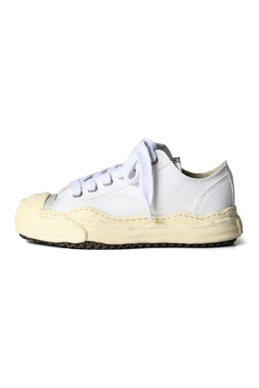 HANK- Original sole sneaker LOW Cut canvas Vintage like Sole White
