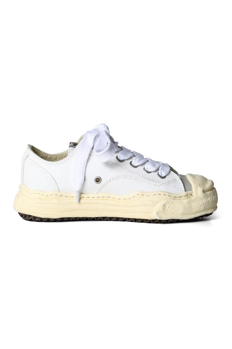 HANK- Original sole sneaker LOW Cut canvas Vintage like Sole White