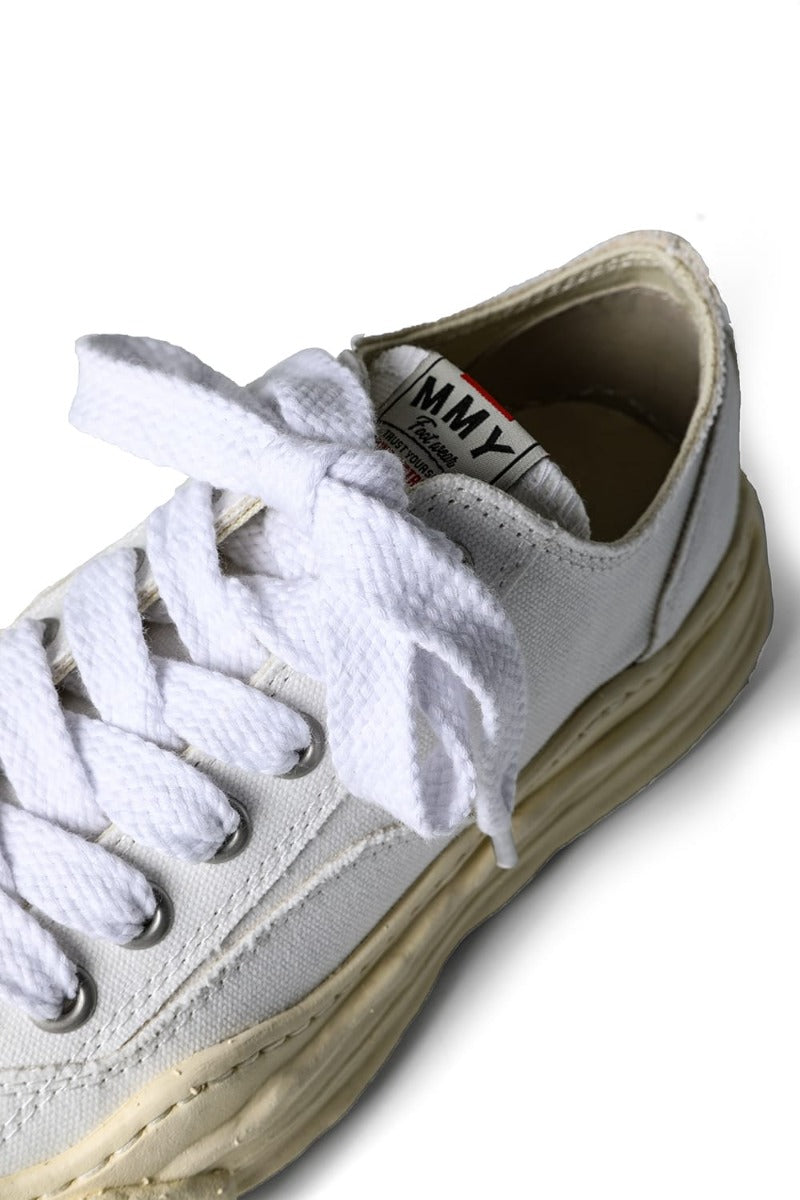 HANK- Original sole sneaker LOW Cut canvas Vintage like Sole White