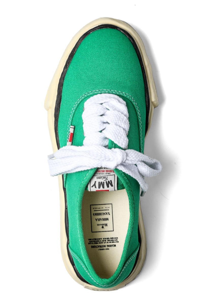 BAKER Original sole canvas Low-Top sneakers Vintage like Sole Green