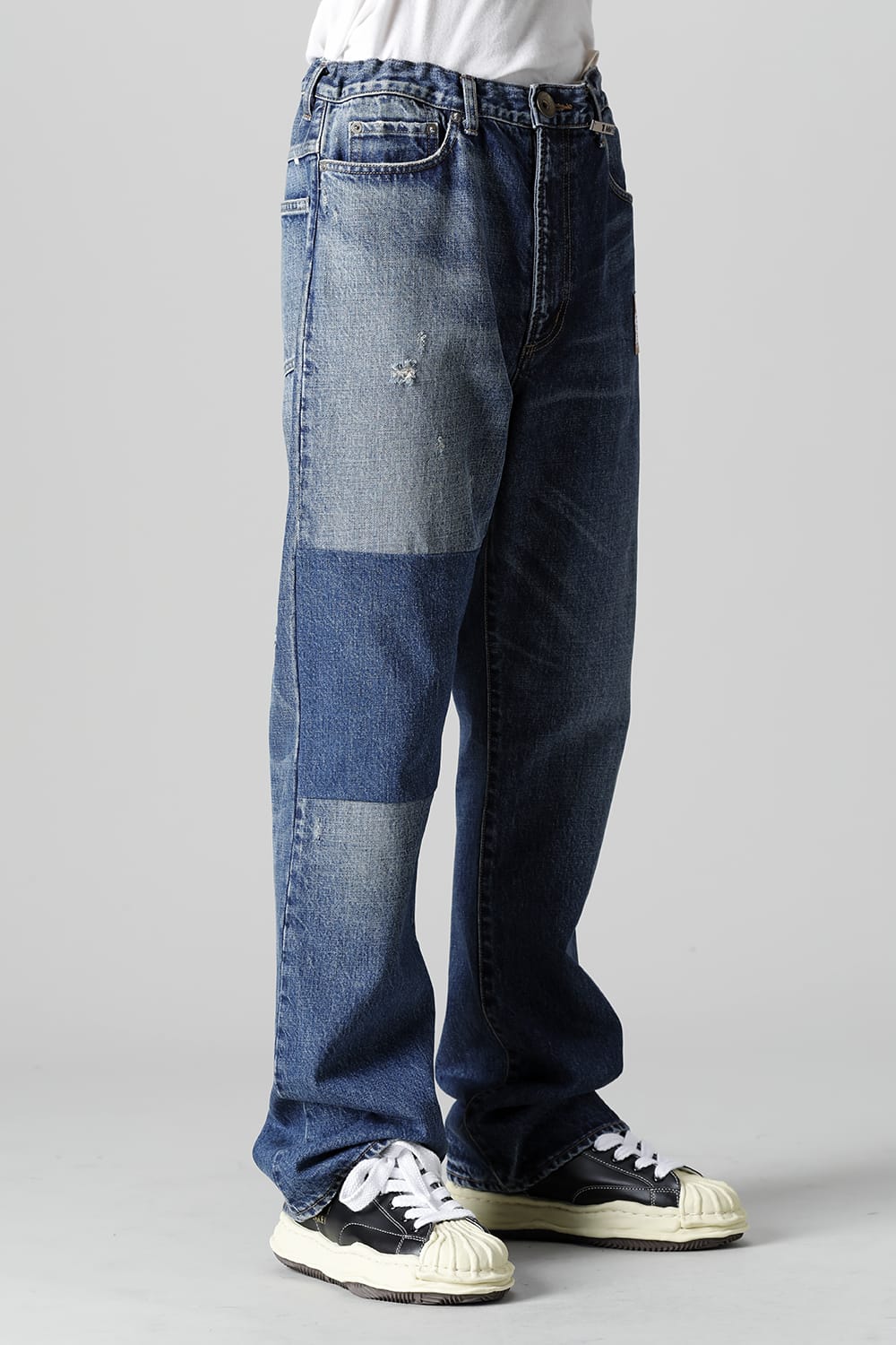 Combined Denim Pants