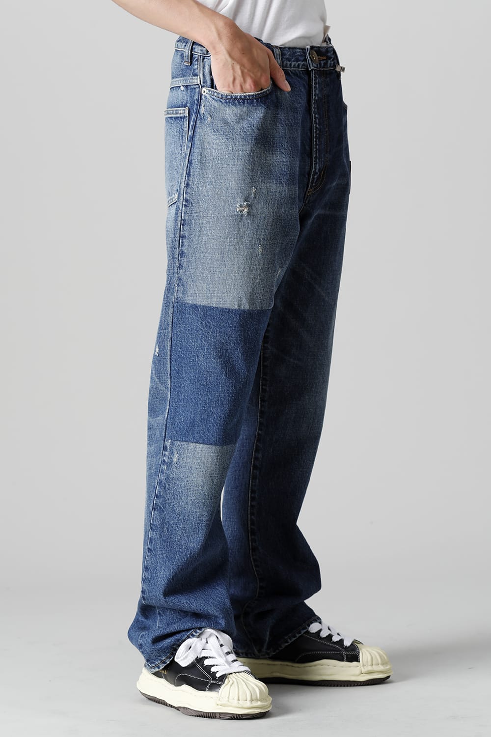 Combined Denim Pants