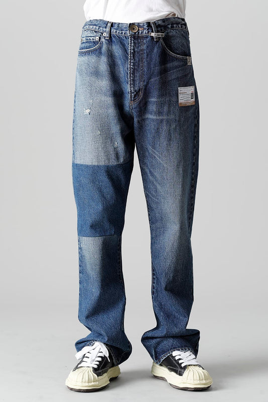 Combined Denim Pants