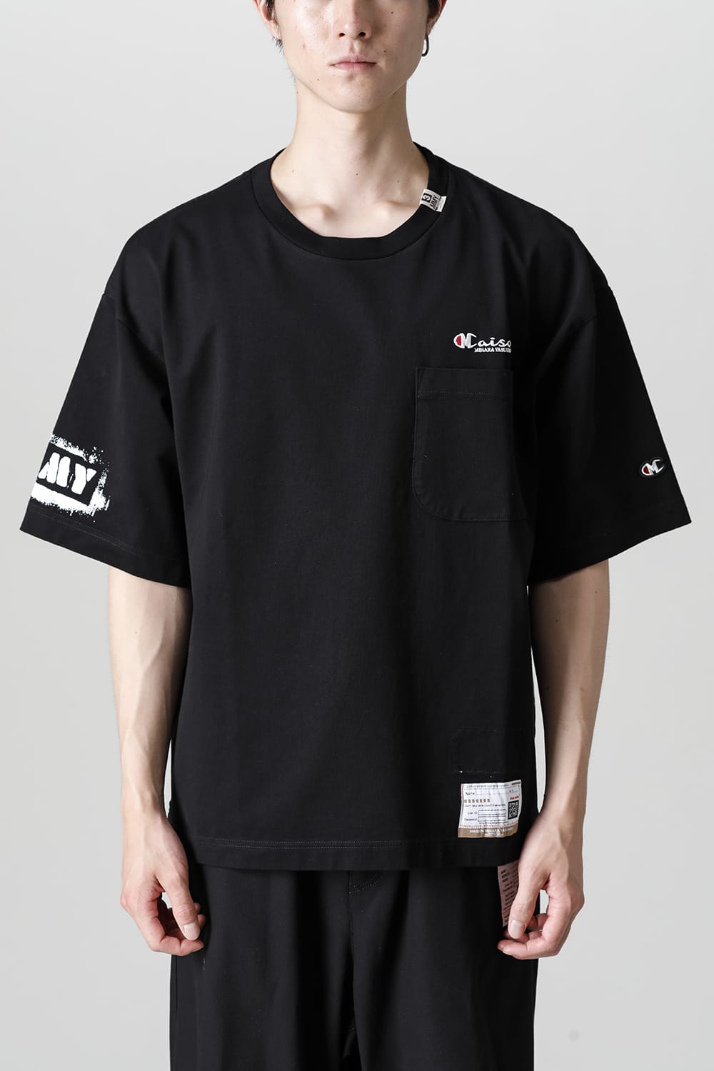 MMY printed Tee Black