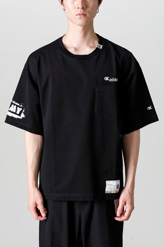 MMY printed Tee Black