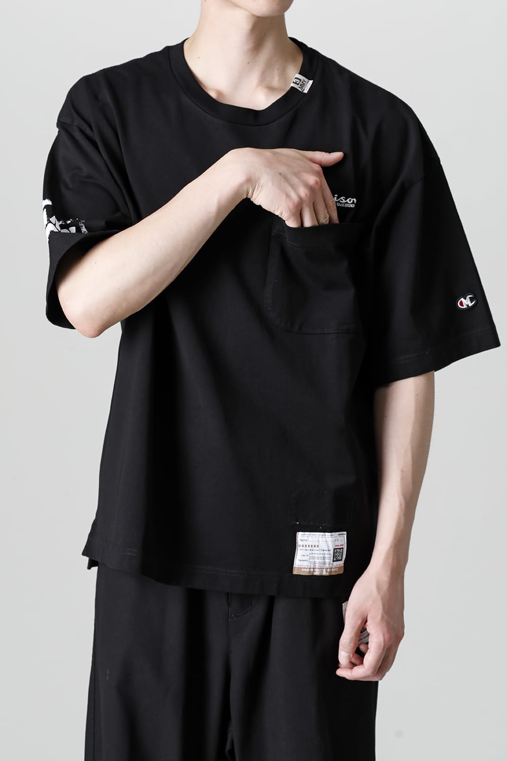 MMY printed Tee Black