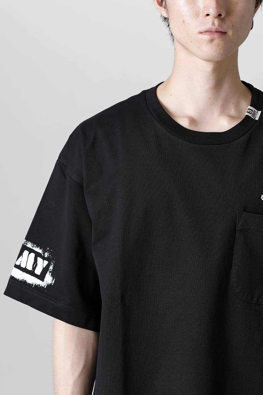 MMY printed Tee Black