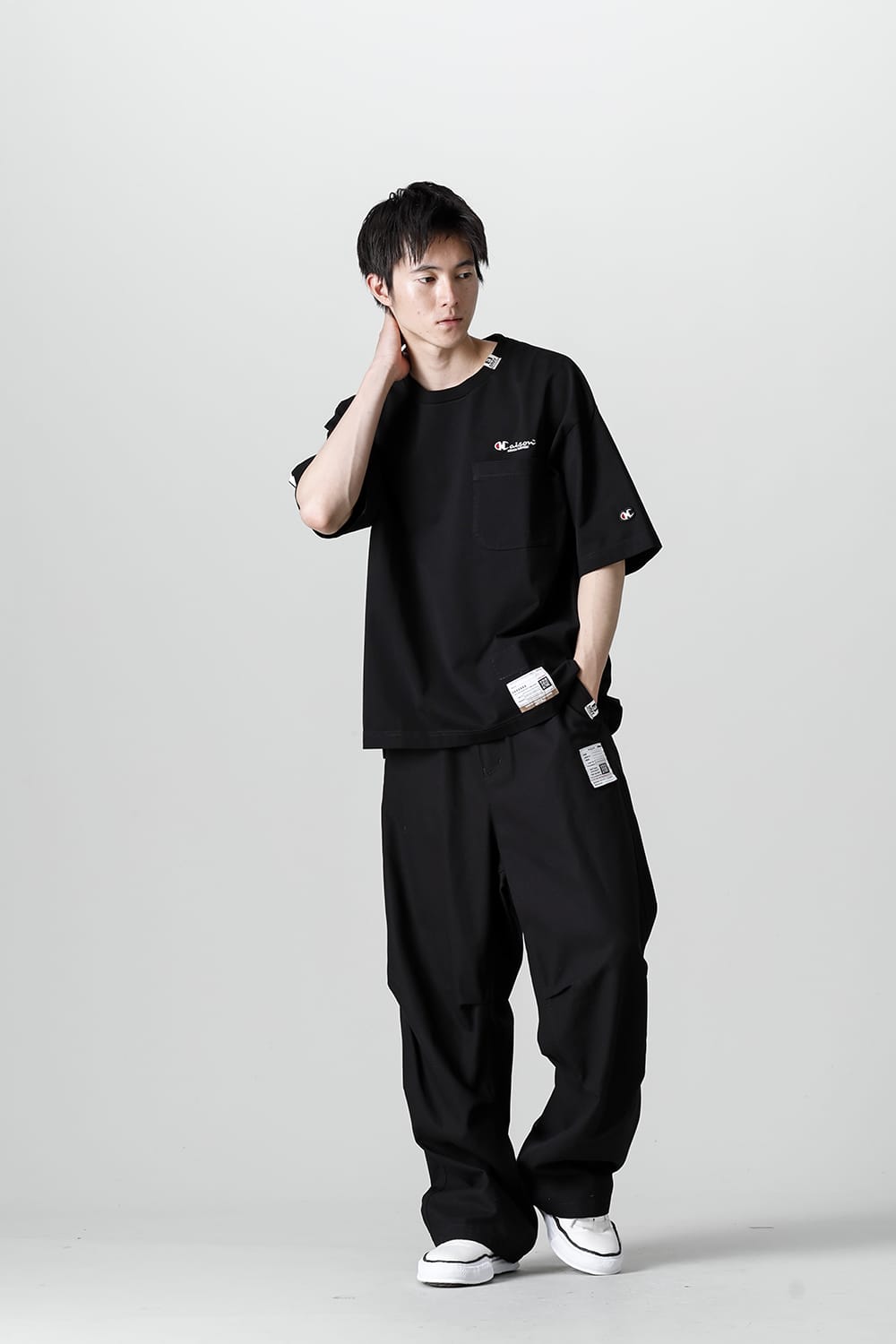 MMY printed Tee Black