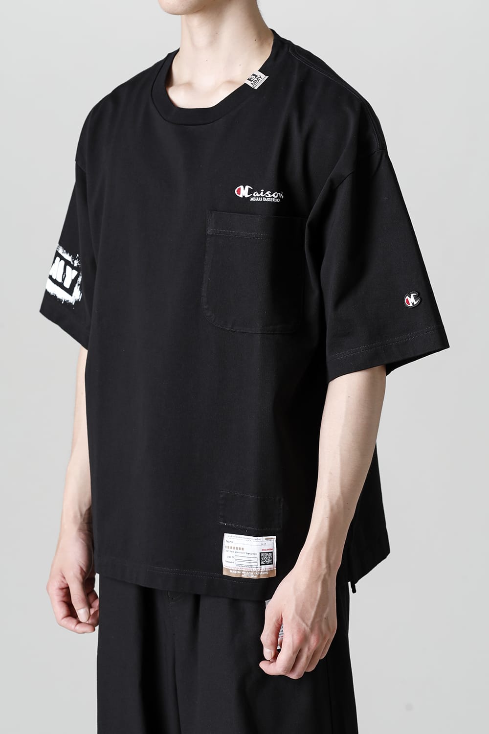 MMY printed Tee Black