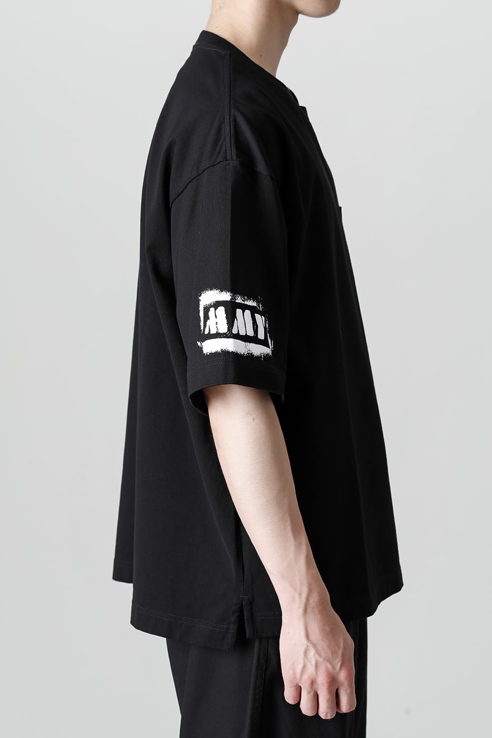 MMY printed Tee Black