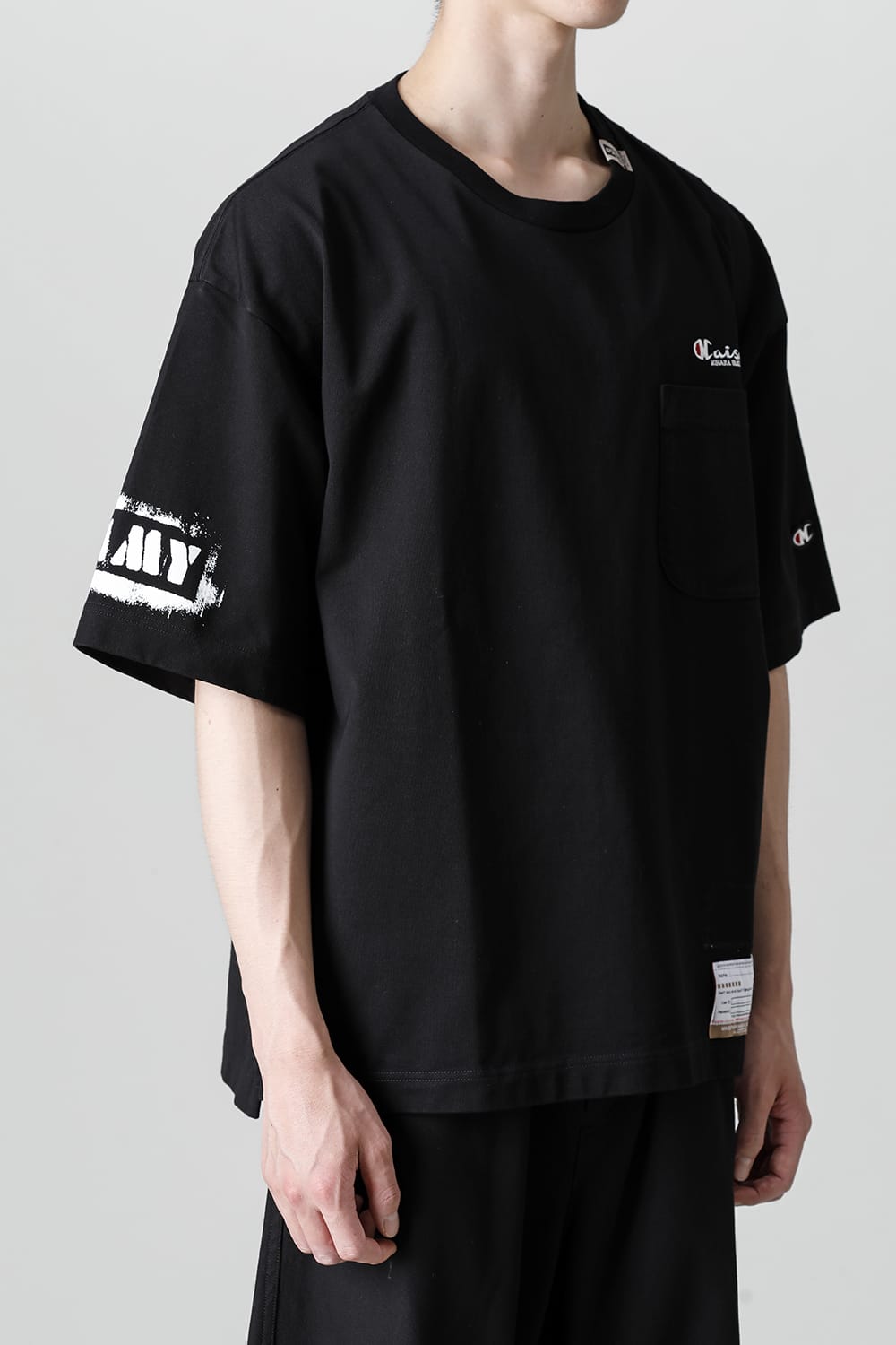 MMY printed Tee Black